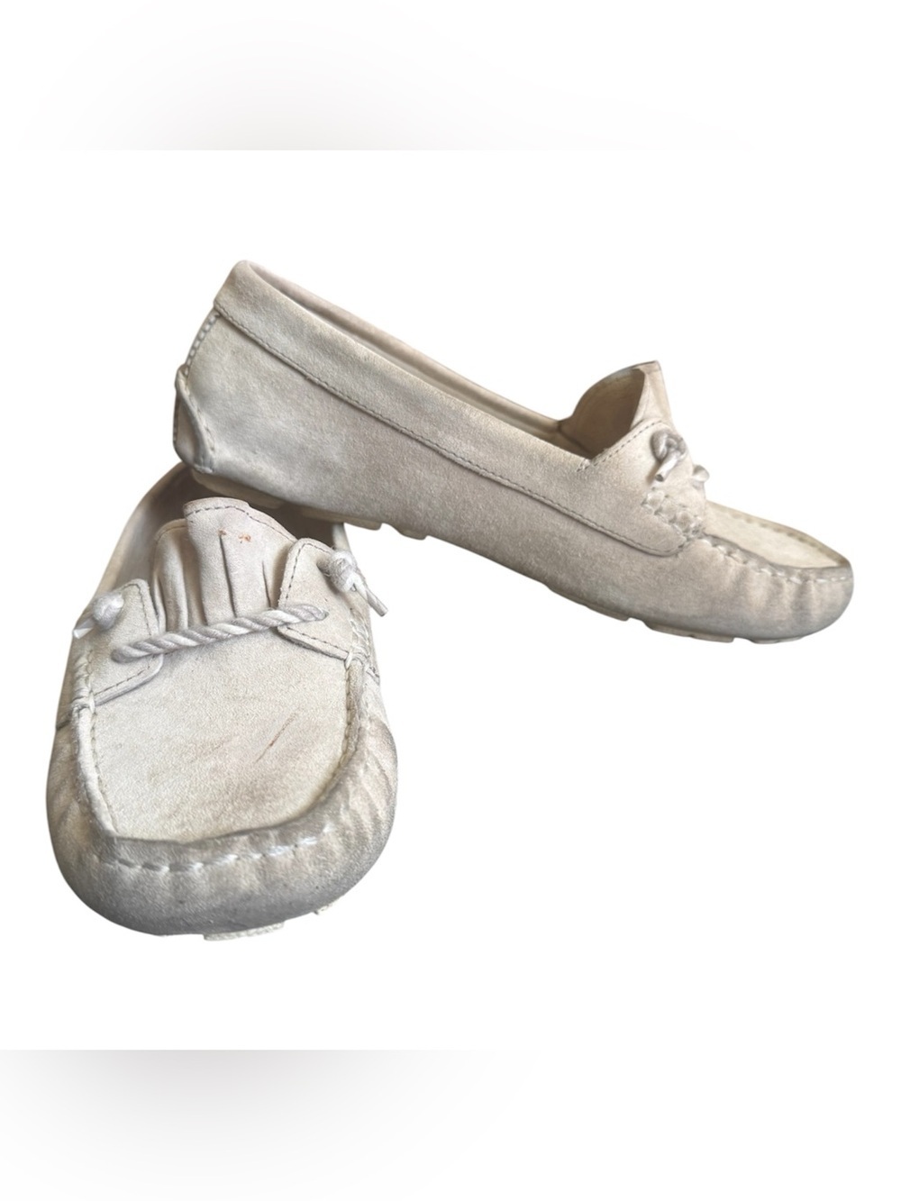 UGG Sayde Nautilus Suede Twinsole Driving Moccasins Gray US 6 - Picture 3 of 10